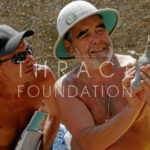 Георги Китов със сребърен ритон на "Далакова могила" (сн. Ст. Димов)